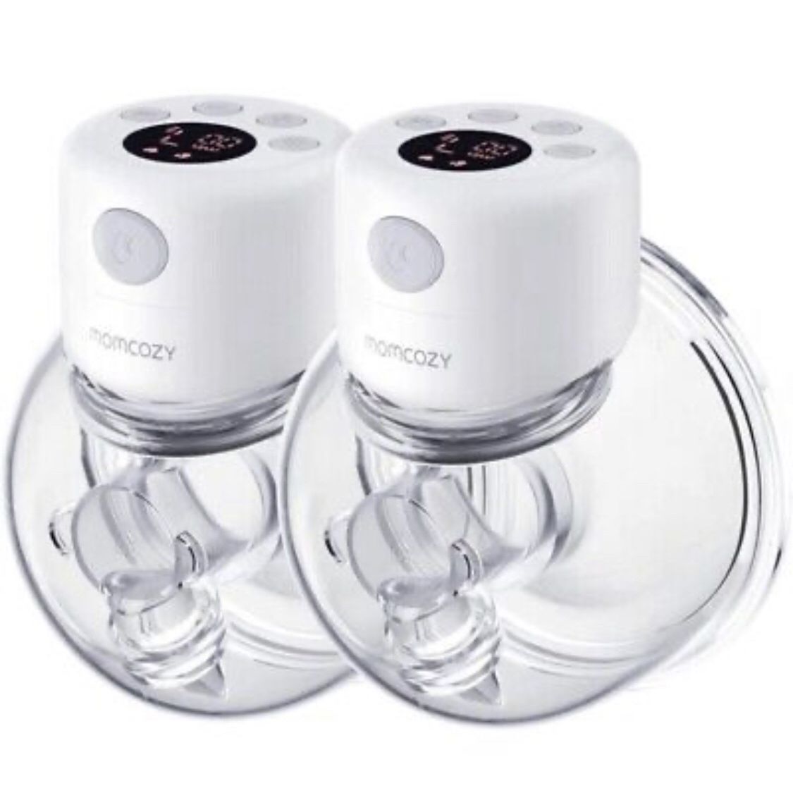 Momcozy S12 9-Levels Double Wearable Breast Pump - White New