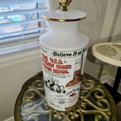 Vintage Jim Beam Ripleys Working Lamp Free Shade