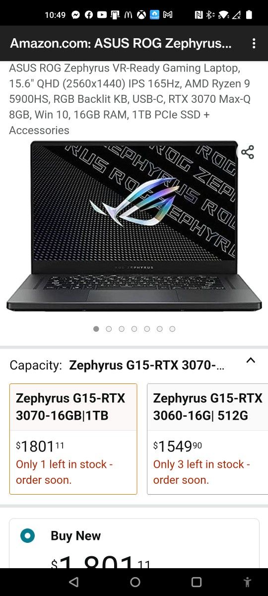 !!! Asus Zephyrus G15-Gaming Laptop Trade For Gaming PC