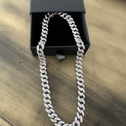 10mm Diamond Cuban Choker 18in