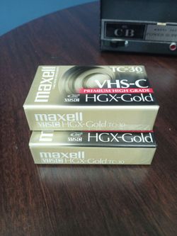 VHS-C hGX Gold tapes