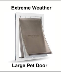 New Other PetSafe Extreme Weather Aluminum Large 3 Flap Dog/Cat Door, White