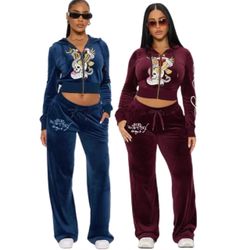 ed hardy set 2 piece pants both colors available
