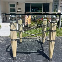 Glass Top End Table