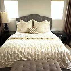 Bedroom Set [Bed Frame, Night Stands, Dresser And 2 X  Towers