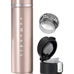 Vacuum Insulated Travel Tea Mug with 2 Lids, 17oz