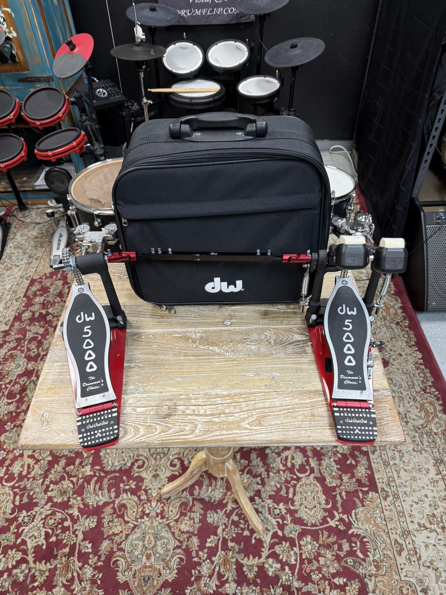 DW 5000 Double Bass Pedal With Case
