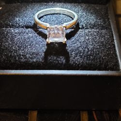 Lab Grown 2.01 Carat Princess Cut Diamond Ring 