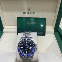 ROLEX GMT MASTER ll BLACK BLUE BATMAN 