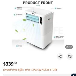 3-in-1 Portable Air Conditioner, Cooling, Fan and Dehumidifyi