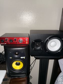 Studio speakers with interface