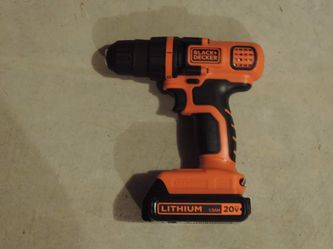 Black & Decker 20v Cordless Drill/Driver