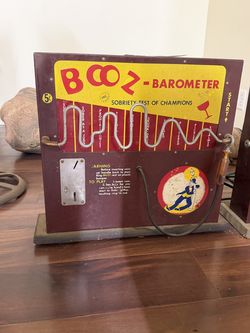 Vintage 1950s Northwestern Corp. "Booz-Barometer" Arcade Game