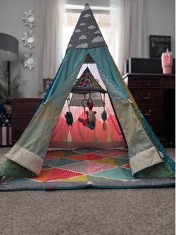 tummy time teepee play mat