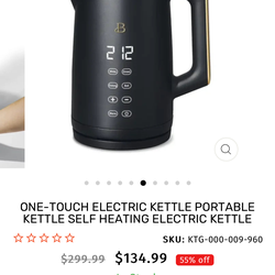 Black Digital Electric Kettle with Temperature Control