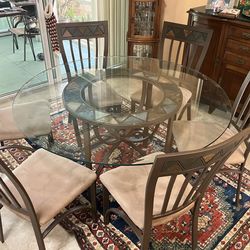 Round Dinning Table Set With 6 Chairs