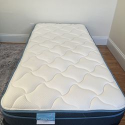 Twin size mattress and box spring