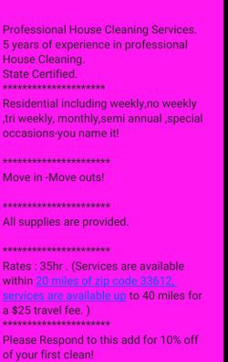 Professional house cleaning cleaning