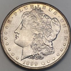 UNCIRCULATED 1899 - O UNITED STATES SILVER DOLLAR (MORGAN DOLLAR)