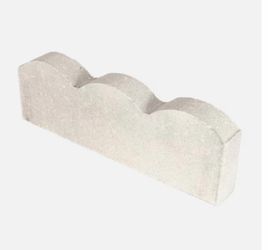 90 pieces - Brand New Gray Concrete Scallop Landscape Edgers – Never Installed
