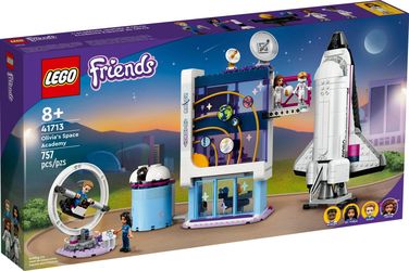 LEGO Friends Olivia’s Space Academy Shuttle Rocket 41713, NASA Space Shuttle Toy for Kids, Pretend Play Space Academy with Astronaut Mini Figures, Gif