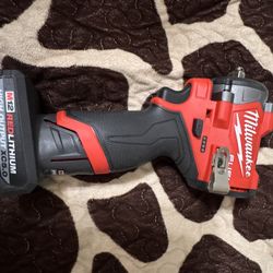 Cordless Stubby 3/8 Impact Wrench Kit W/ 5.0 High Output
