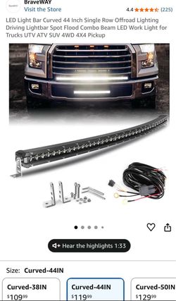 44” Curved LED Light Bar – Off-Road Driving Light – Brand New Sealed