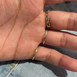 2 10k Gold Rings 1 14k Ring