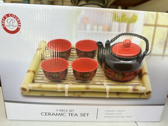 Ceramic Tea Set With Base