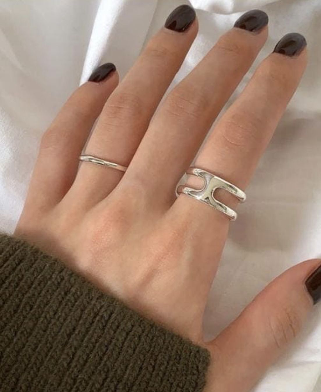 Solid Sterling Silver 925 H Ring wedding #wedding