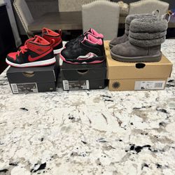 Lot of Jordan Sneakers & UGG Boots! Toddler Size 7C 8C 9C! 🔥🔥🔥