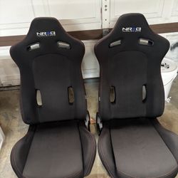 NRG Seats w/ Red Stitching