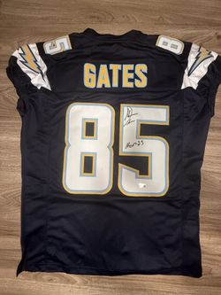 Antonio Gates Signed Autographed Chargers Jersey BAS COA