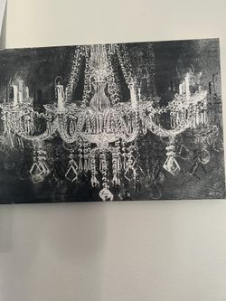 Elegant Chandelier Canvas – Light & Grace 🕯️
