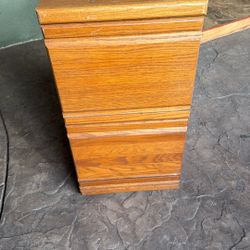 Solid Wood File Cabinet 