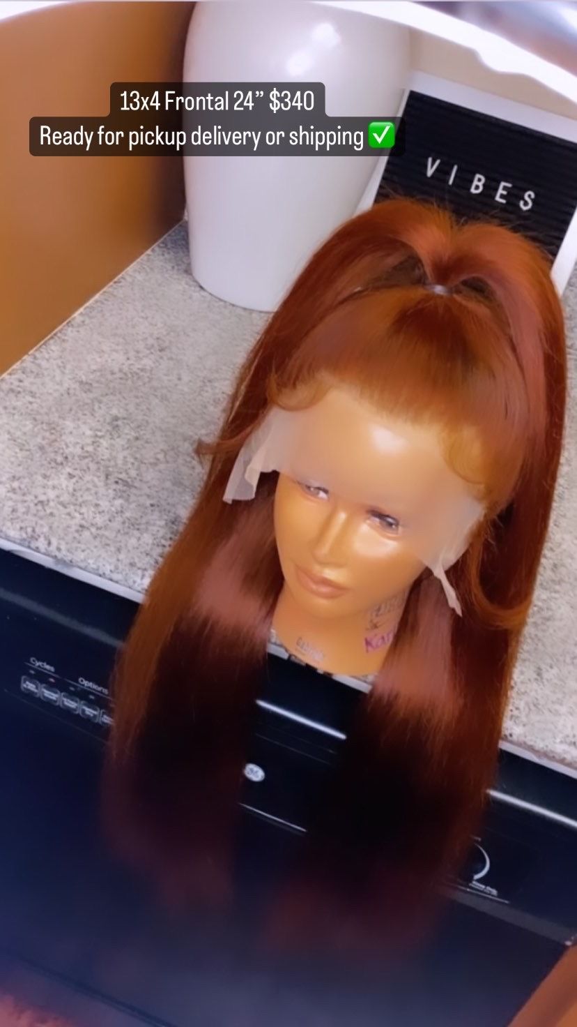 Frontal Auburn/Ginger Wig 24” 340$