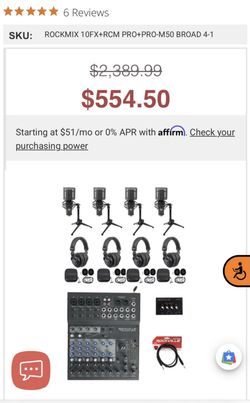 4 Person Podcast Equipment