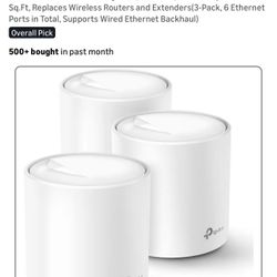 TP-Link Deco WiFi 6 Mesh System(Deco X20) - Covers up to 5800 Sq.Ft, Replaces Wireless Routers and Extenders