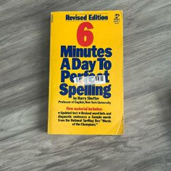 6 Minutes A Day To Perfect Spelling By Harry Shefter