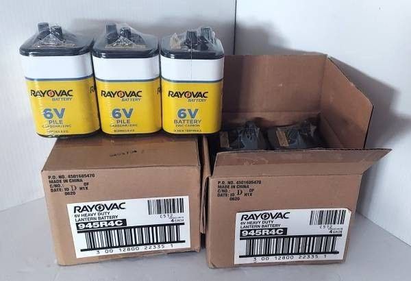 RAYOVAC Heavy Duty Lantern Battery, 6 Volt Screw Terminals, 945R4C