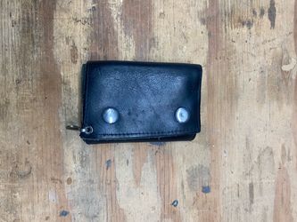 Vintage biker goth chain leather wallet chain is missing