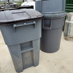 Two Trash Cans