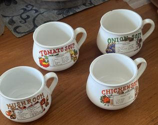 Vintage Soup Mugs