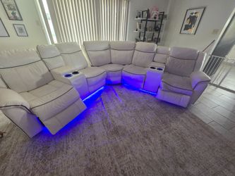 White sectional