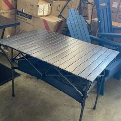 Camping Table with Storage Potable 