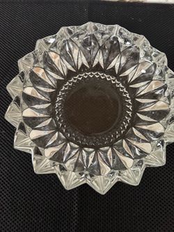 Elegant Decorative Diamond Cut Crystal Astray Or Candy Dish
