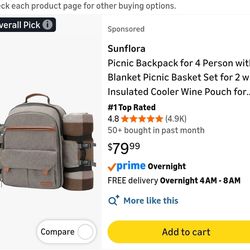 SUNFLORA Picnic Backpack
