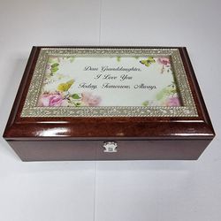 Musical Jewelry Box - Bradford Exchange 2013 "Granddaughter, I Love You Always"