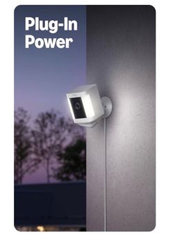 Ring Spotlight Cam Plug-In Outdoor Security Camera
