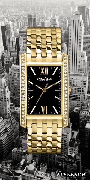 Photo 🚺 👩 WOMAN'S BRAND NEW NICE FANCY CARAVELLE NEW YORK BY BULOVA WATCH.